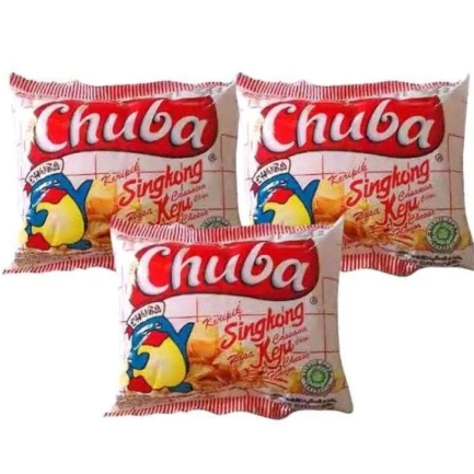 Keripik Singkong Chuba Rasa Keju, 10 pcs per Pack, Cemilan Gurih dan Kriuk