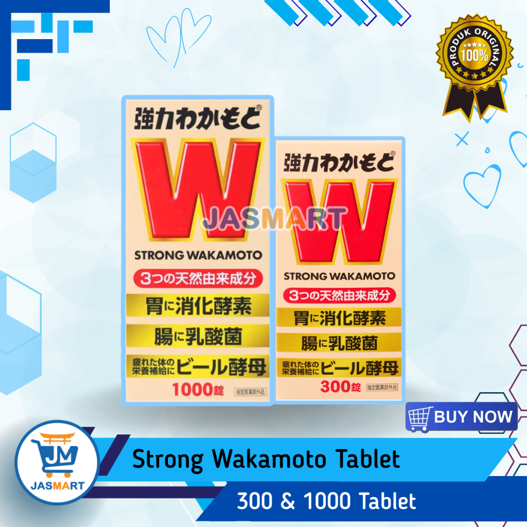 STRONG WAKAMOTO Tablet | 300 & 1000 Tablet | 100% Original Jepang