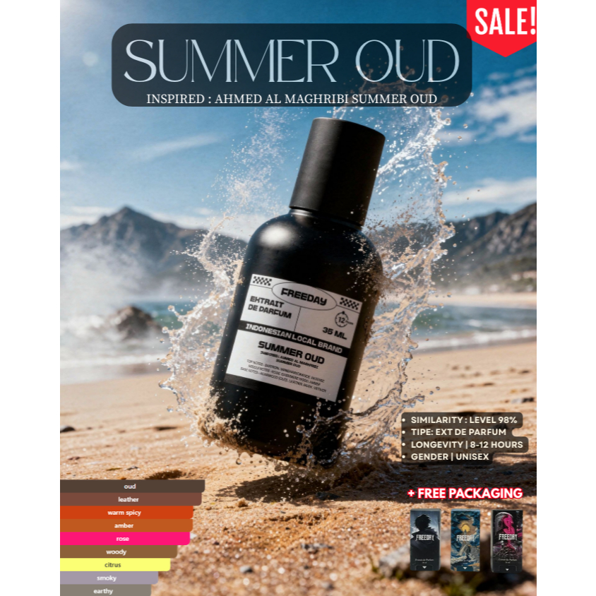 SUMMER OUD FREEDAY EXTRAIT DE PARFUM TAHAN LAMA PRIA 35ML