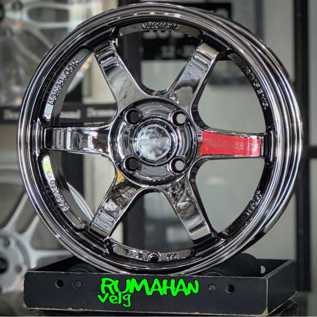 velg TE37 SL FLOW FORMING r15 lebar 6,5 pcd 4x100 ET 42 mobil ring 15 pnp mobil agya ayla swift fron