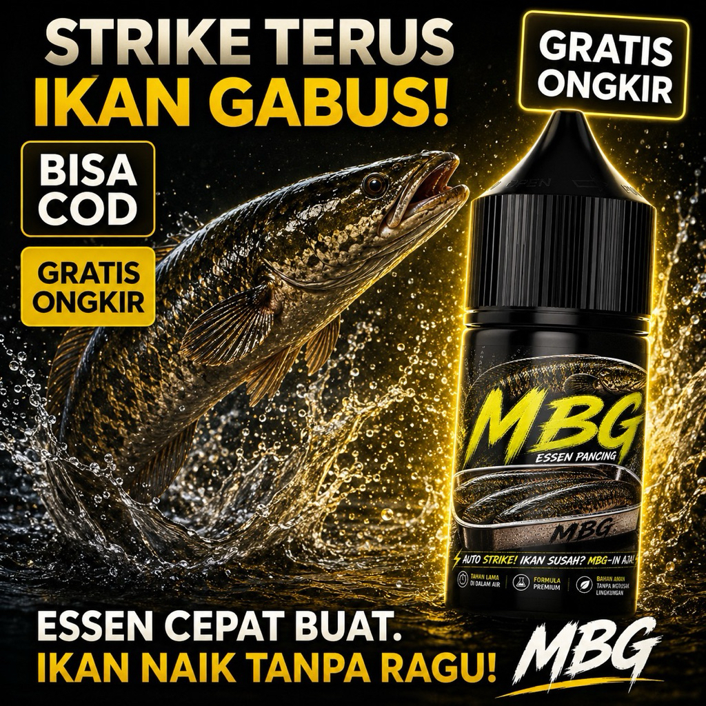 MBG Master Babon Galak Essen Gabus Gacor Premium Aroma Tajam Umpan Pancing Racikan Konsentrat Auto S