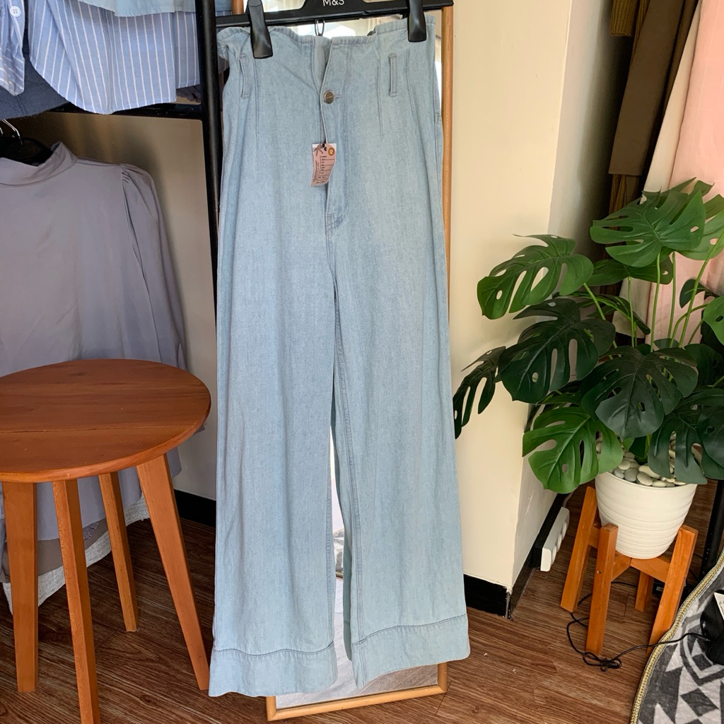 celana kulot bahan jeans brand COLORBOX