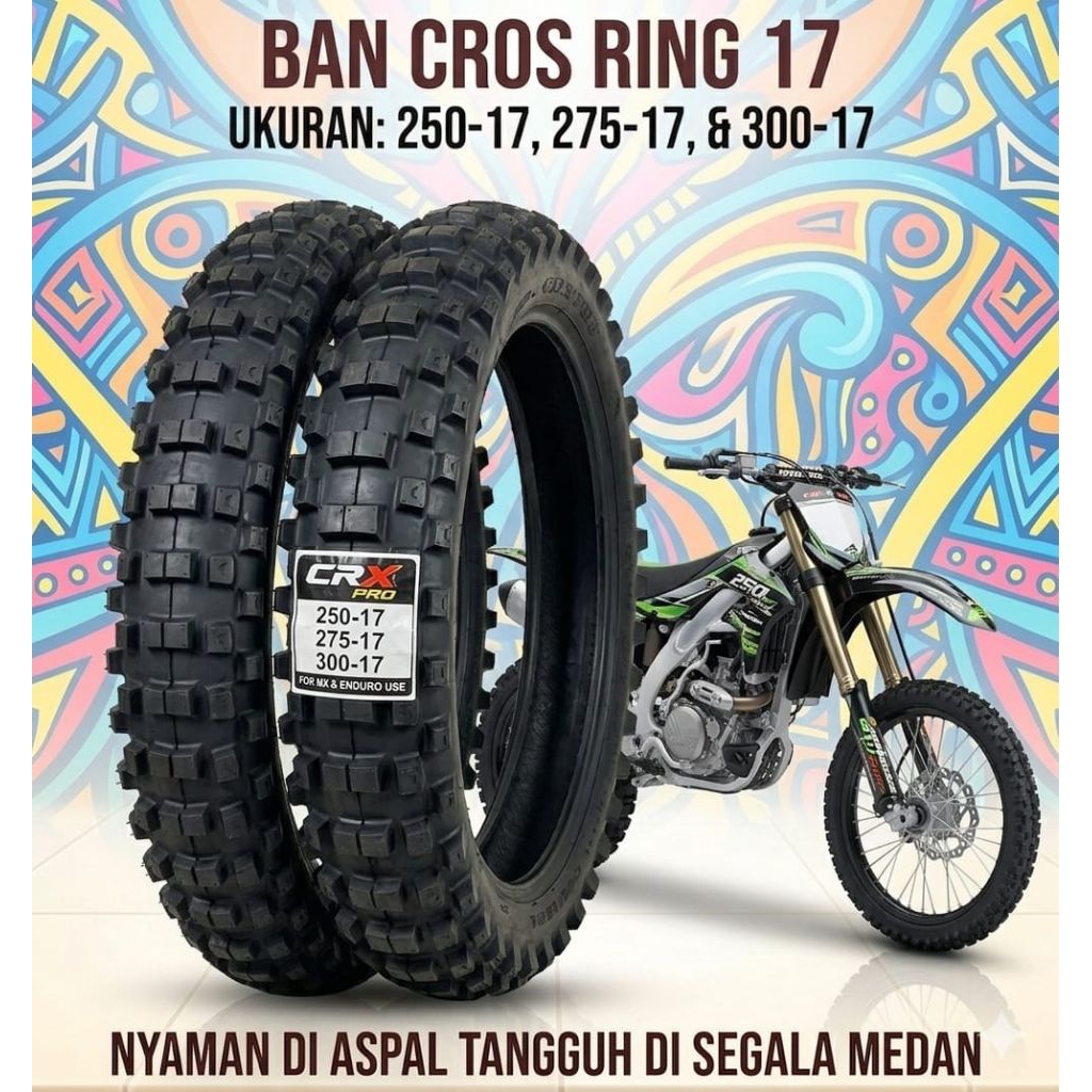 PROMO BAN CROSS  UKURAN  300 RING 17 STABIL