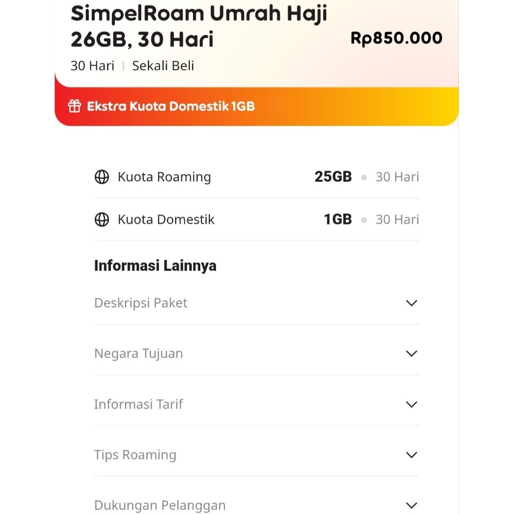 PAKET INJECT HAJI DAN UMROH INDOSAT IM3 26 GB 30HARI