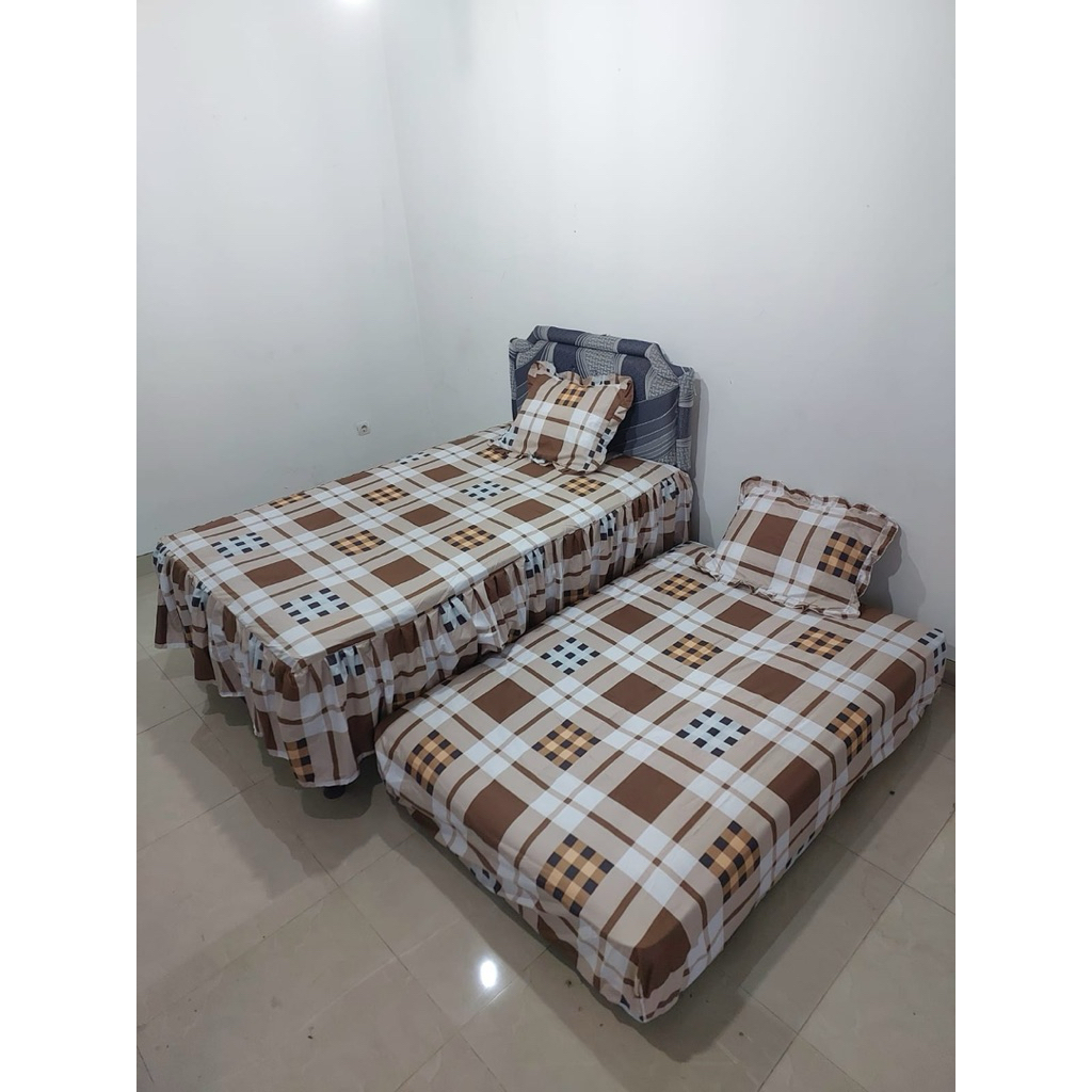 sprei sorong rumbai ukuran 120 untuk kasur dorong/sorong