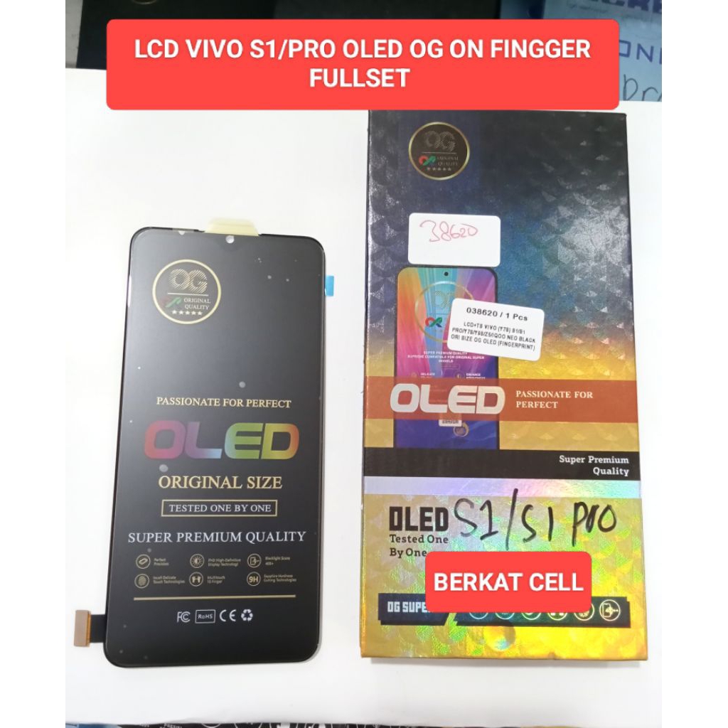 LCD VIVO S1 PRO/S1 ON FINGERPRINT FULLSET OLED OG