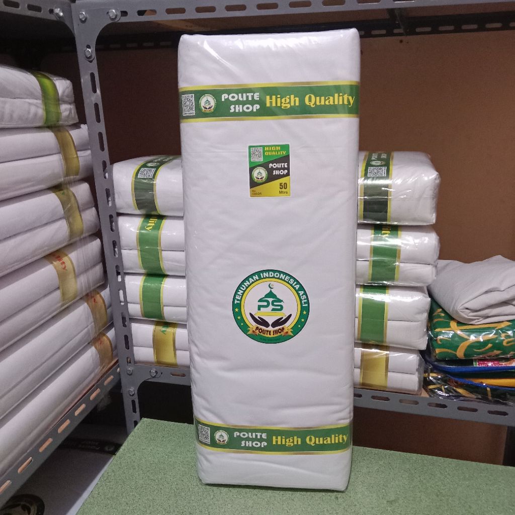1roll Kain Kafan 150cm panjang 50m Kain kafan mori boeh KAIN KAFAN POLITESHOP ASLI