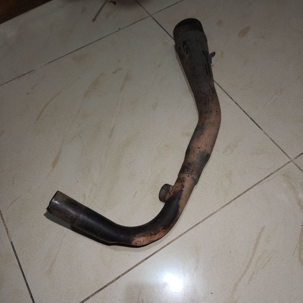 Header LeoVince Piaggio Vespa 3V Inlet 54 Leheran Leher Original Ori Second Bekas Minus