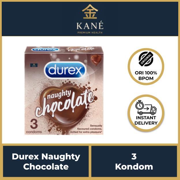 Durex Chocolate Kondom Gerigi Kondom Pria Rasa Cokelat Bergerigi 3s - Condom Textured