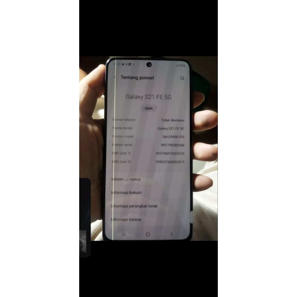 lcd frem samsung s21fe copotan ori