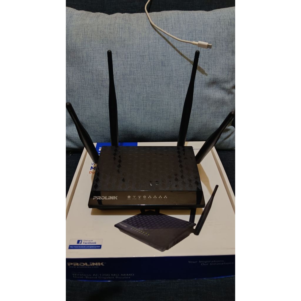 ROUTER PROLINK MODEL PRC3801 /  TP_LINK AC1350 WIRELESS DUAL BAND GIGABIT ROUTER MODEL EC230-G1