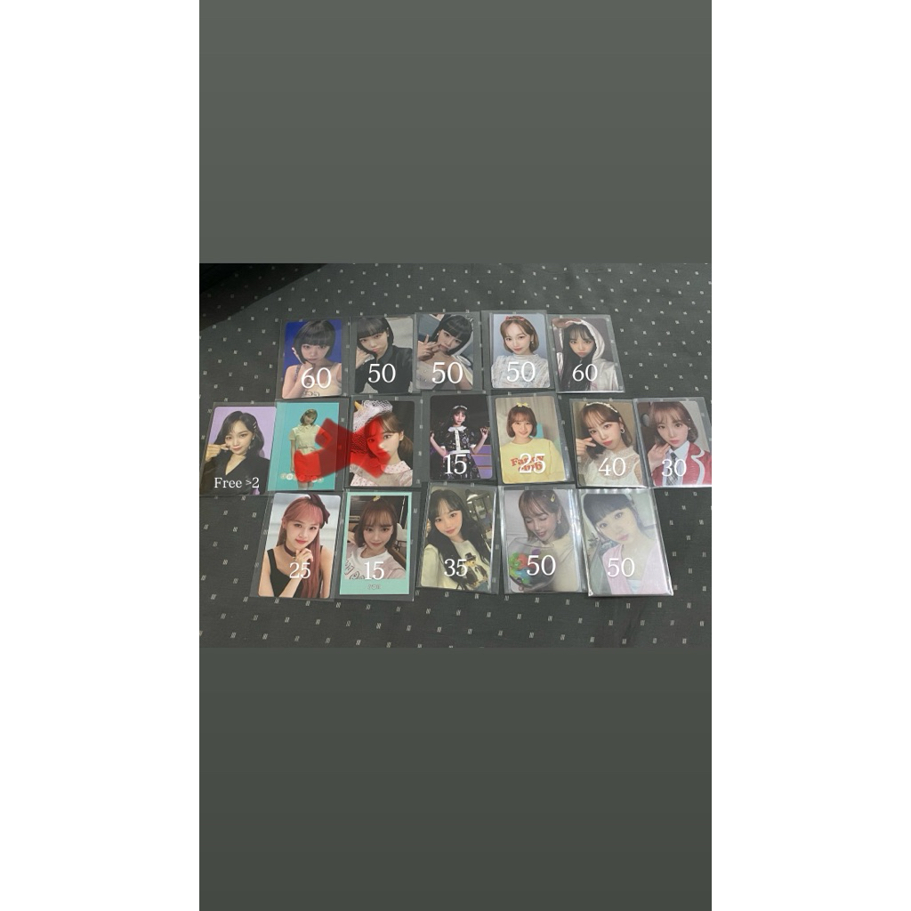 [FLASH SALE] Photocard Official pc Kim Chaewon Le Sserafim Ssera Izone Iz*one