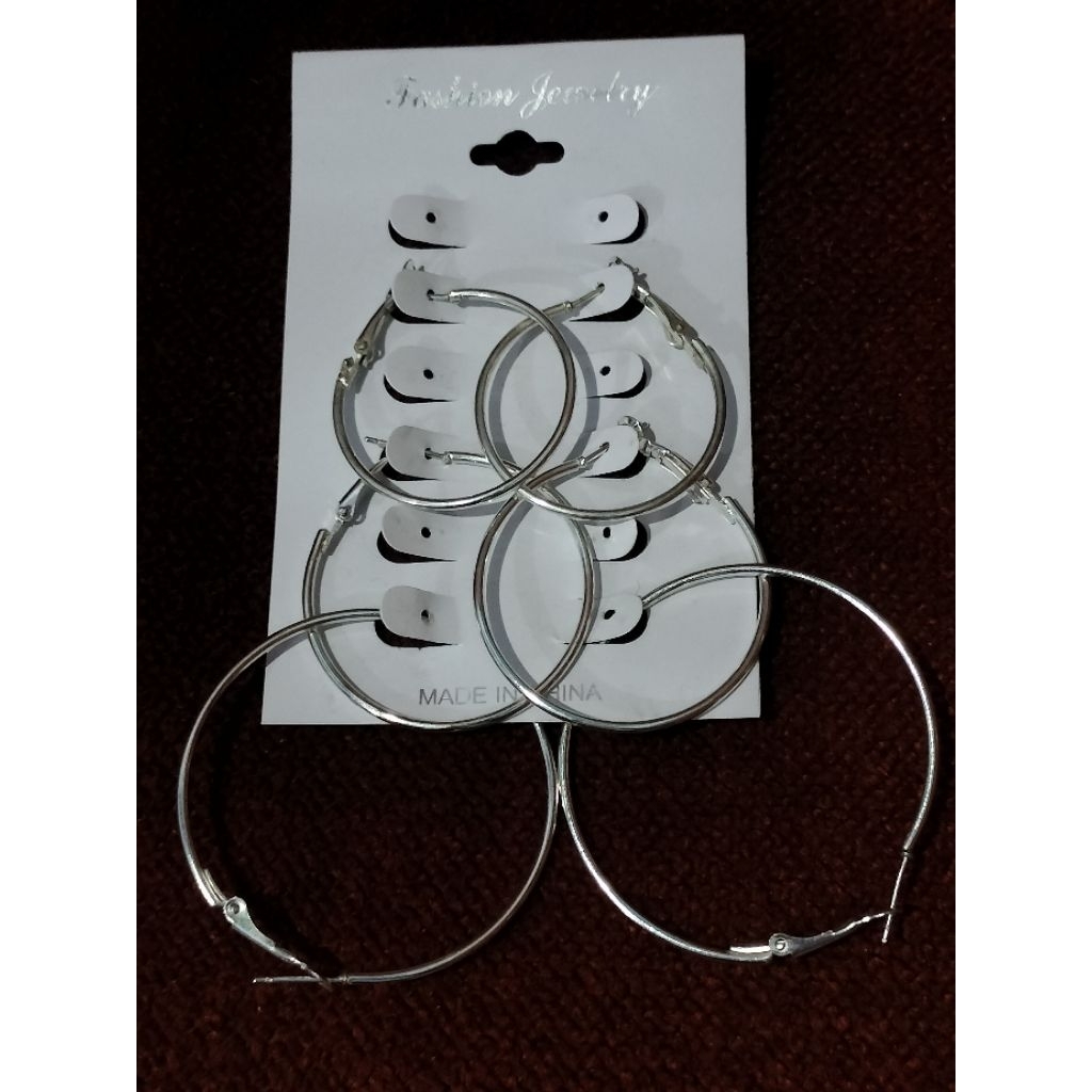 Anting bulat dapat 3