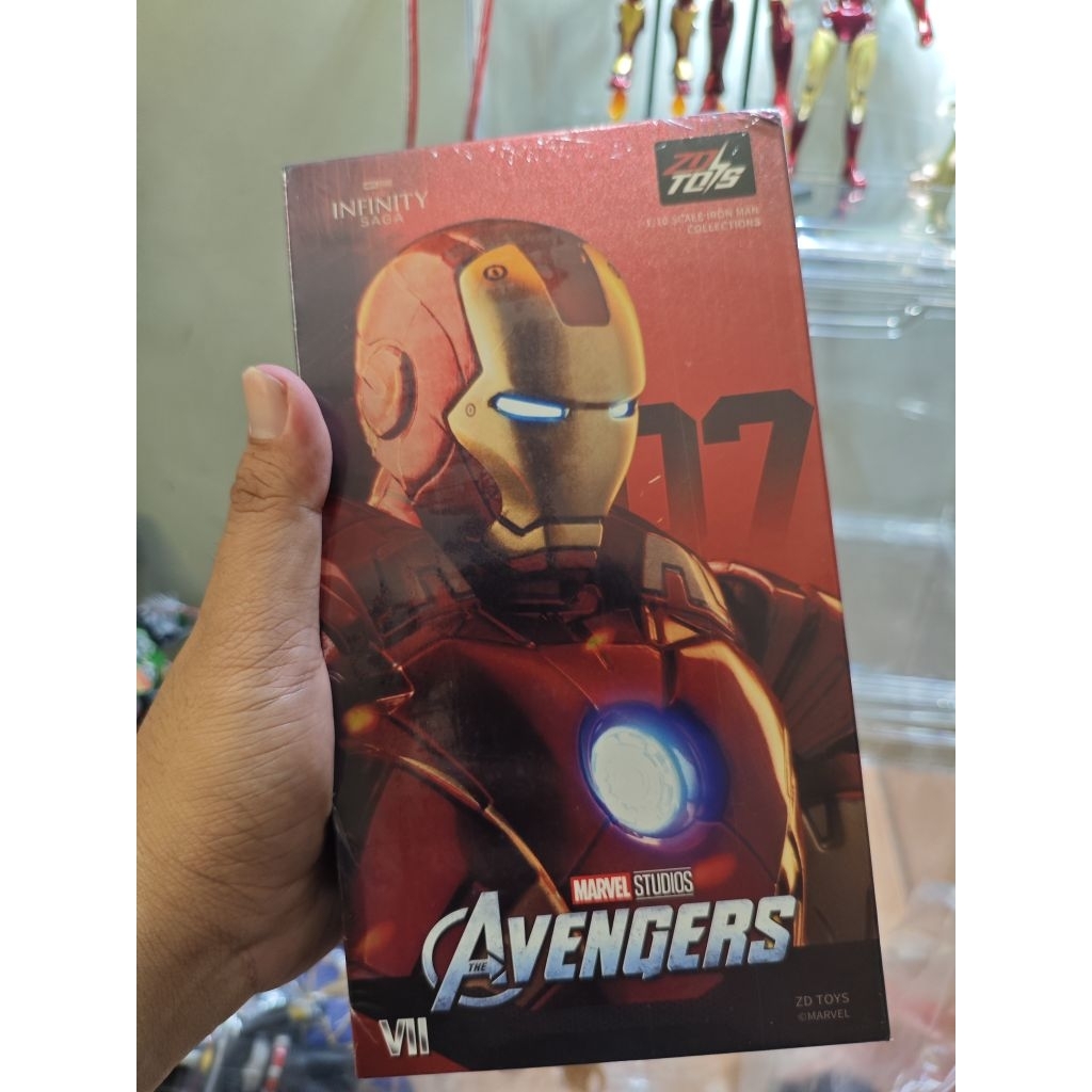 Action Figure ZD TOYS Iron Man Mark 7 BIB Fulset Mulus