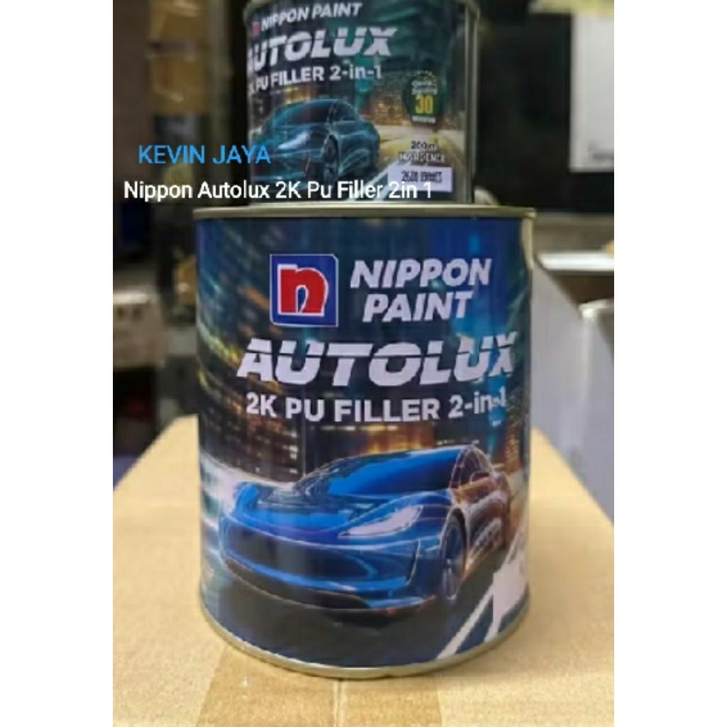 Nippon Paint Epoxy Autolux 2K Pu Filler 2in1 Grey 1Liter
