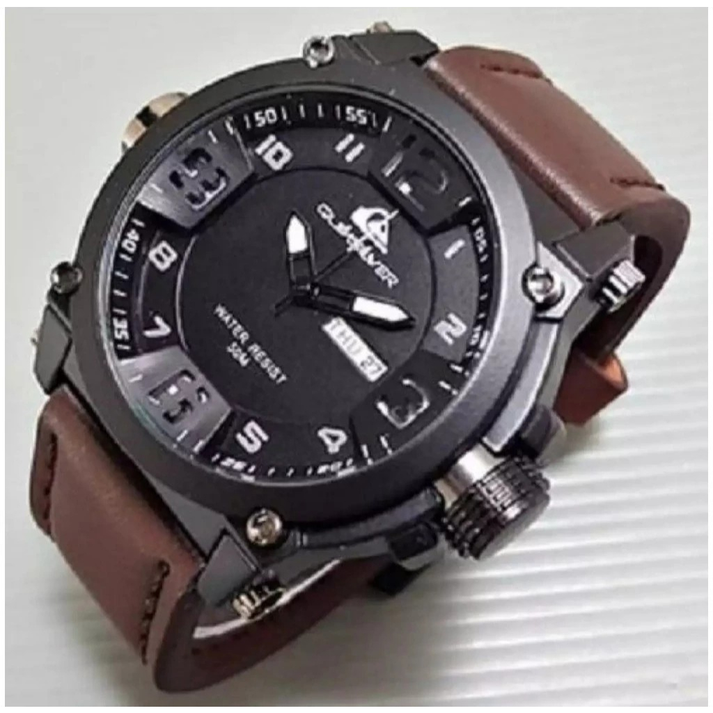 Jam Tangan Pria Tali kulit Keren Jam Tangan Cowok Kulit Sport Ngtren Dan Modis