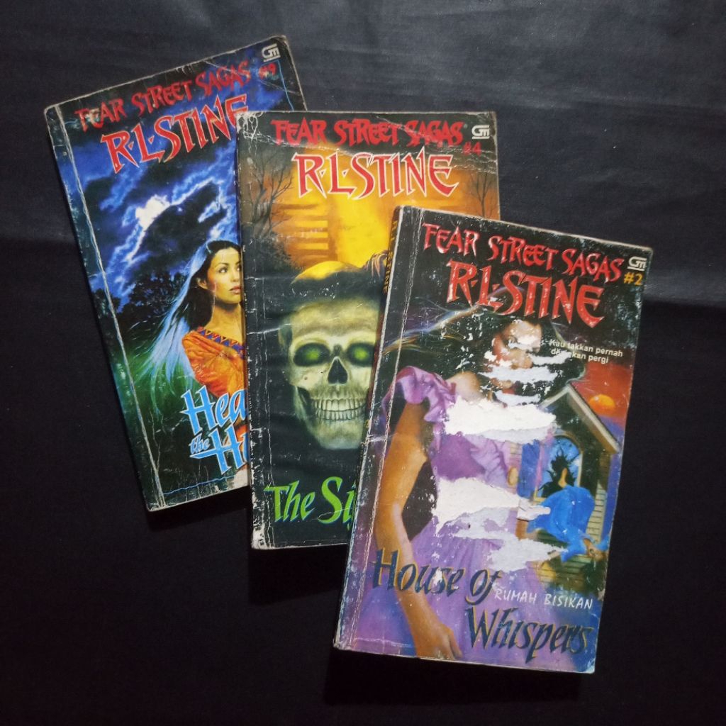 Novel Fear Street Sagas R.L. Stine Gramedia GM / Koleksi Horor Thriller Remaja Vintage Indonesia / N