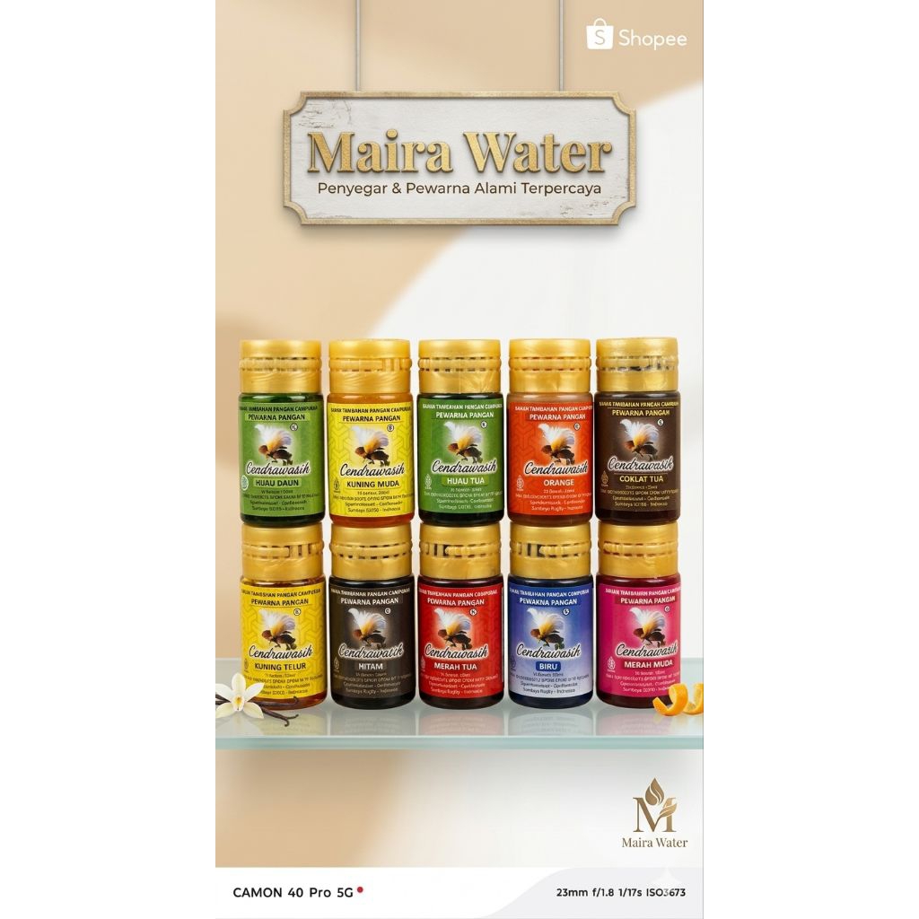 Pewarna makanan,Sumba Cair Cendrawasih 15ml semua warna free buble wrap