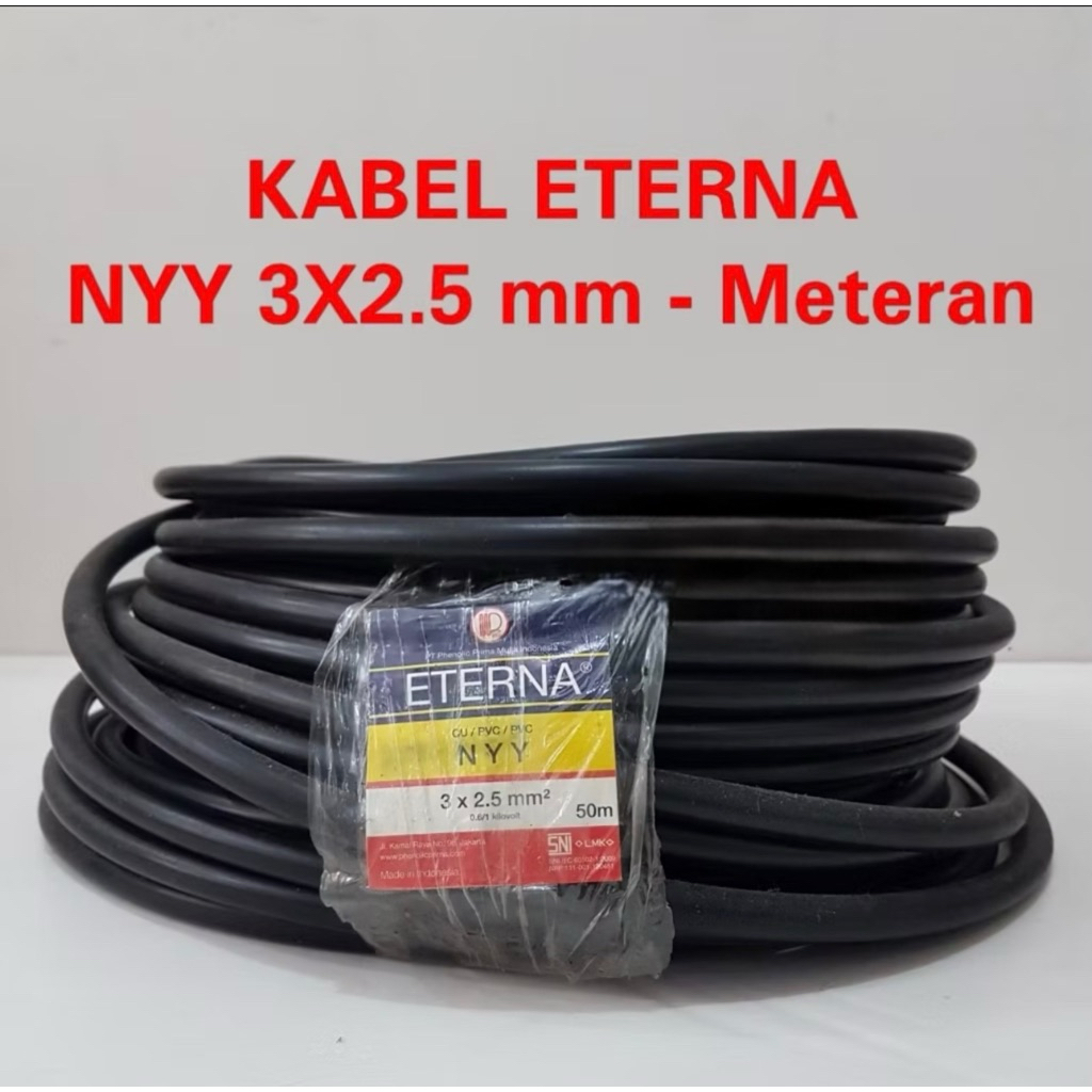 Kabel Eterna NYY 3x2,5 Meteran