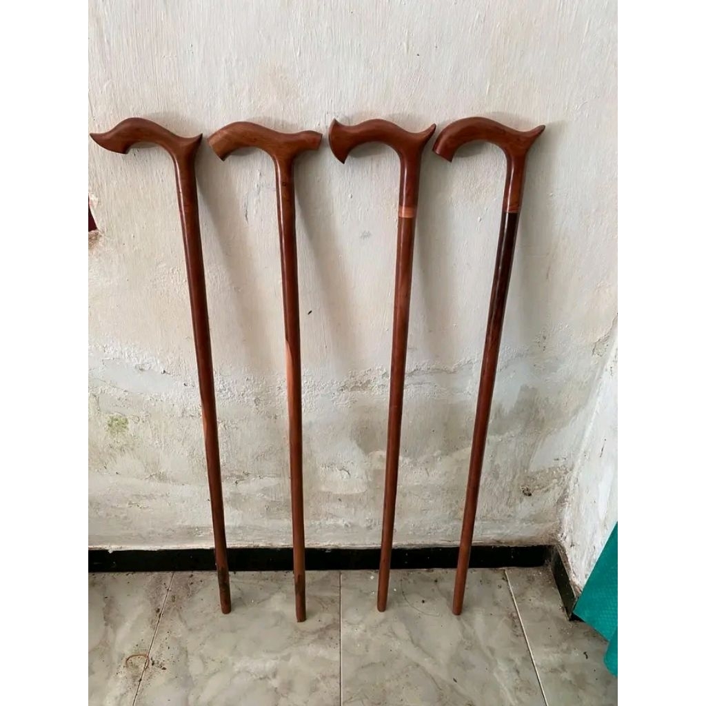 Tongkat Jalan Kayu Setigi Original