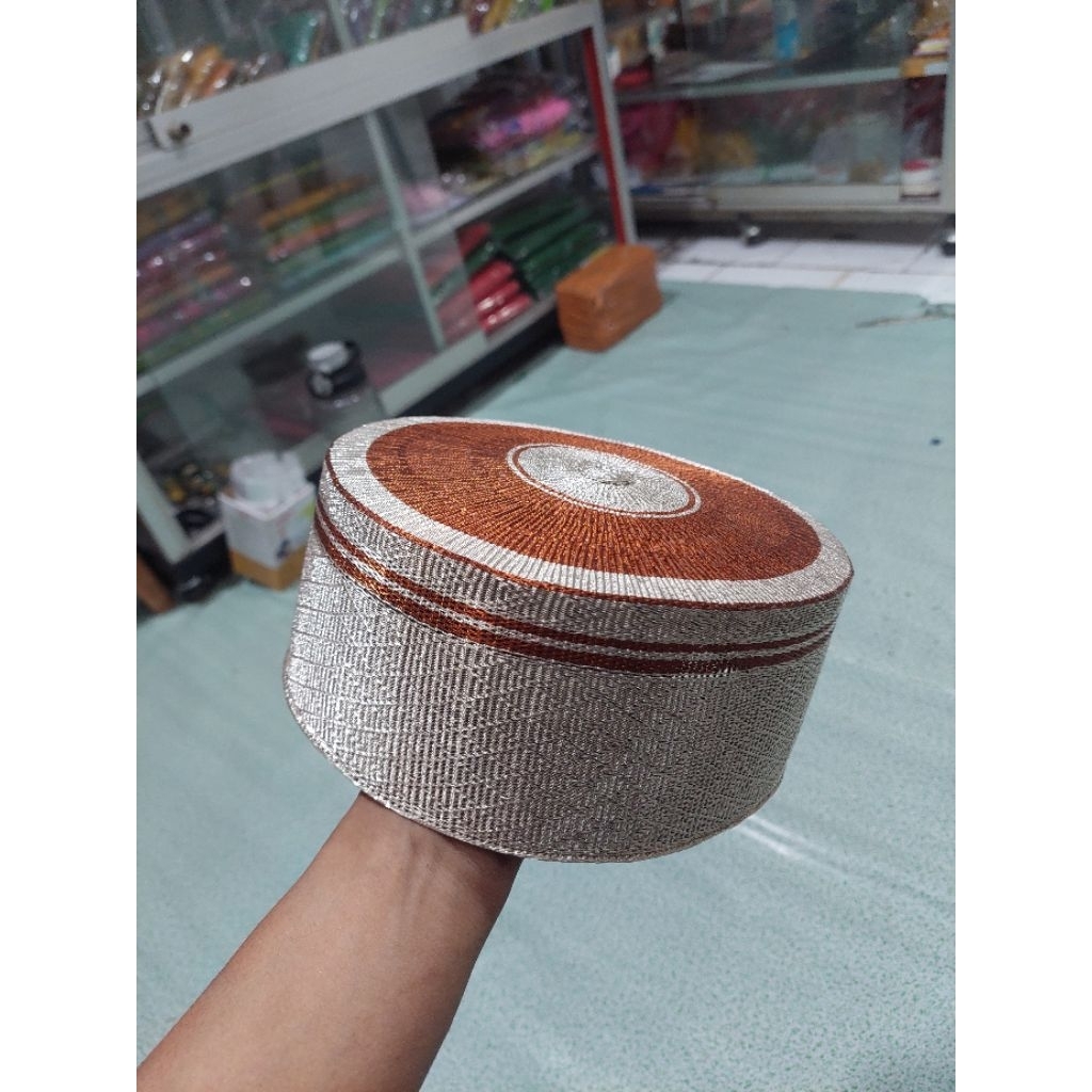 Topi Bone / Songkok Recca / Songkok Pamiring Full Tembaga