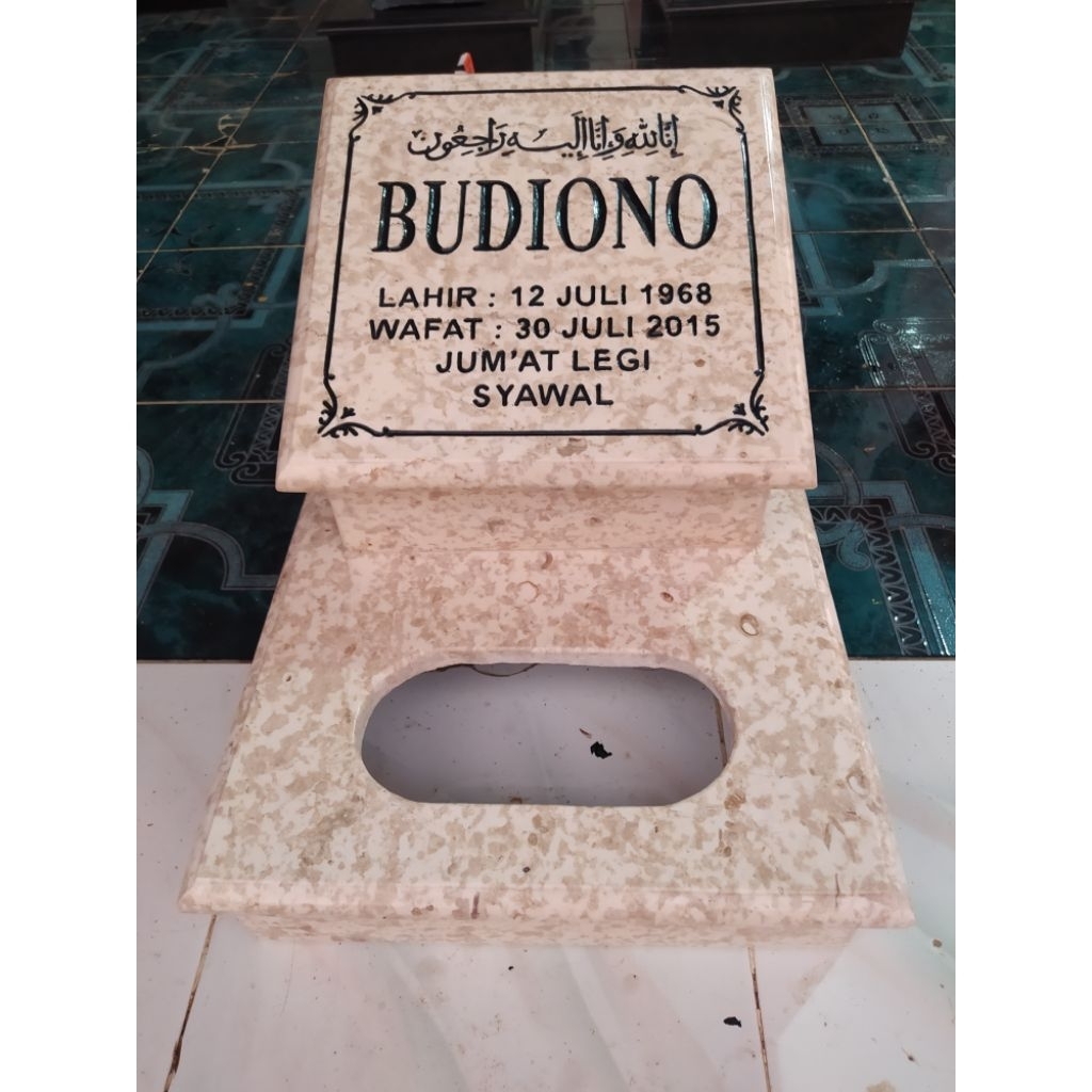 NISAN MAKAM BATU MARMER PUTIH MURAH/MAESAN BATU MARMER ASLI (35x50) DAN (40X60)/NISAN MARMER TERMURA