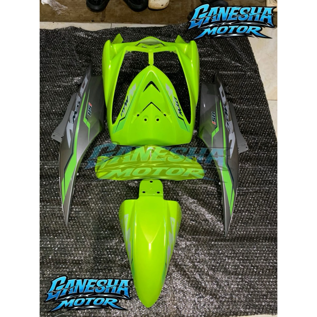 Full Set Body Halus Mio Soul Warna Lime gren X Grey / body halus mio soul lampu 1