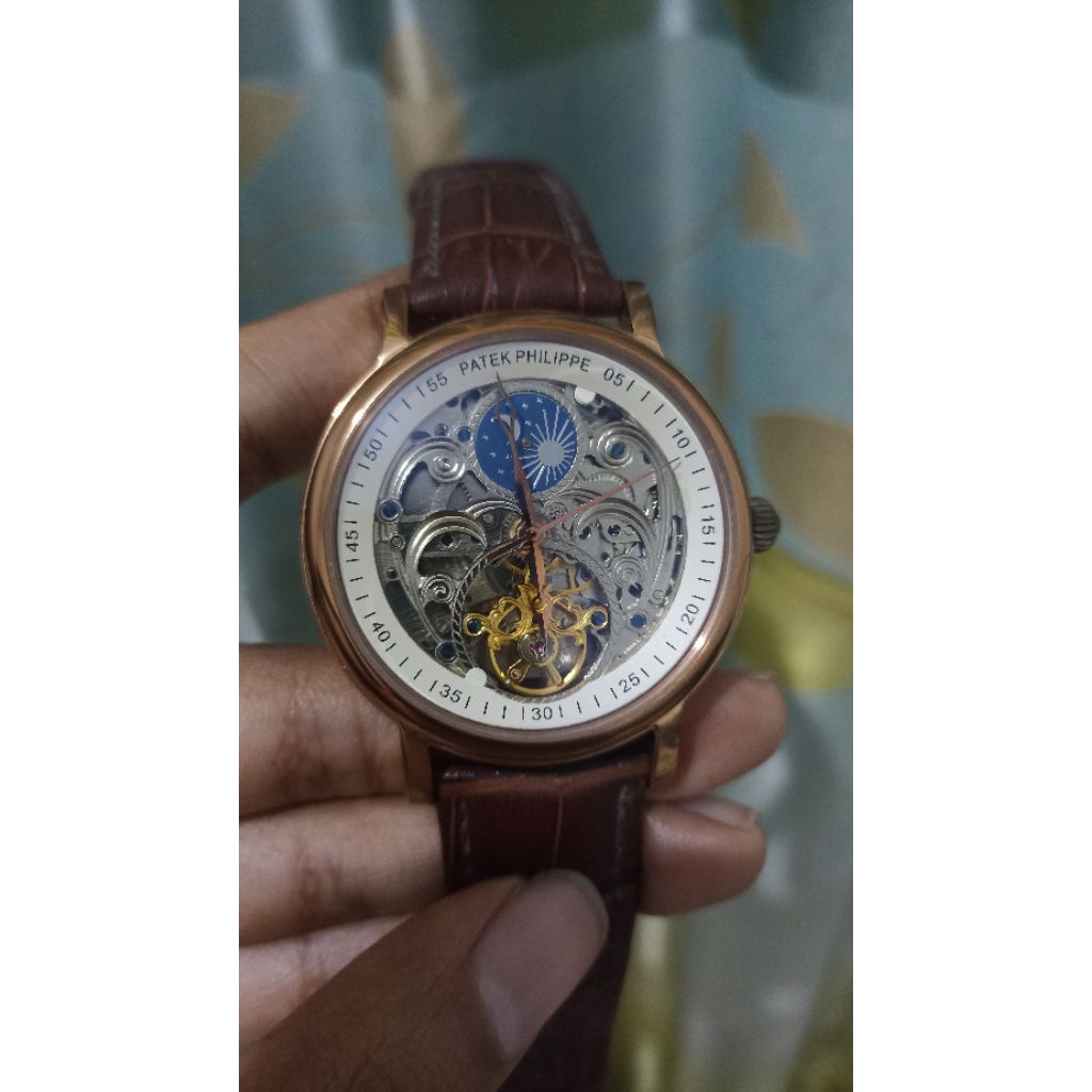 Patek Philippe Moonphase blue Tourbillon Swiss eta