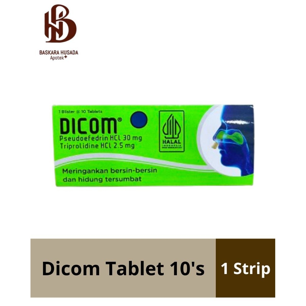 Dicom Tablet - Meringankan Bersin dan Hidung Tersumbat