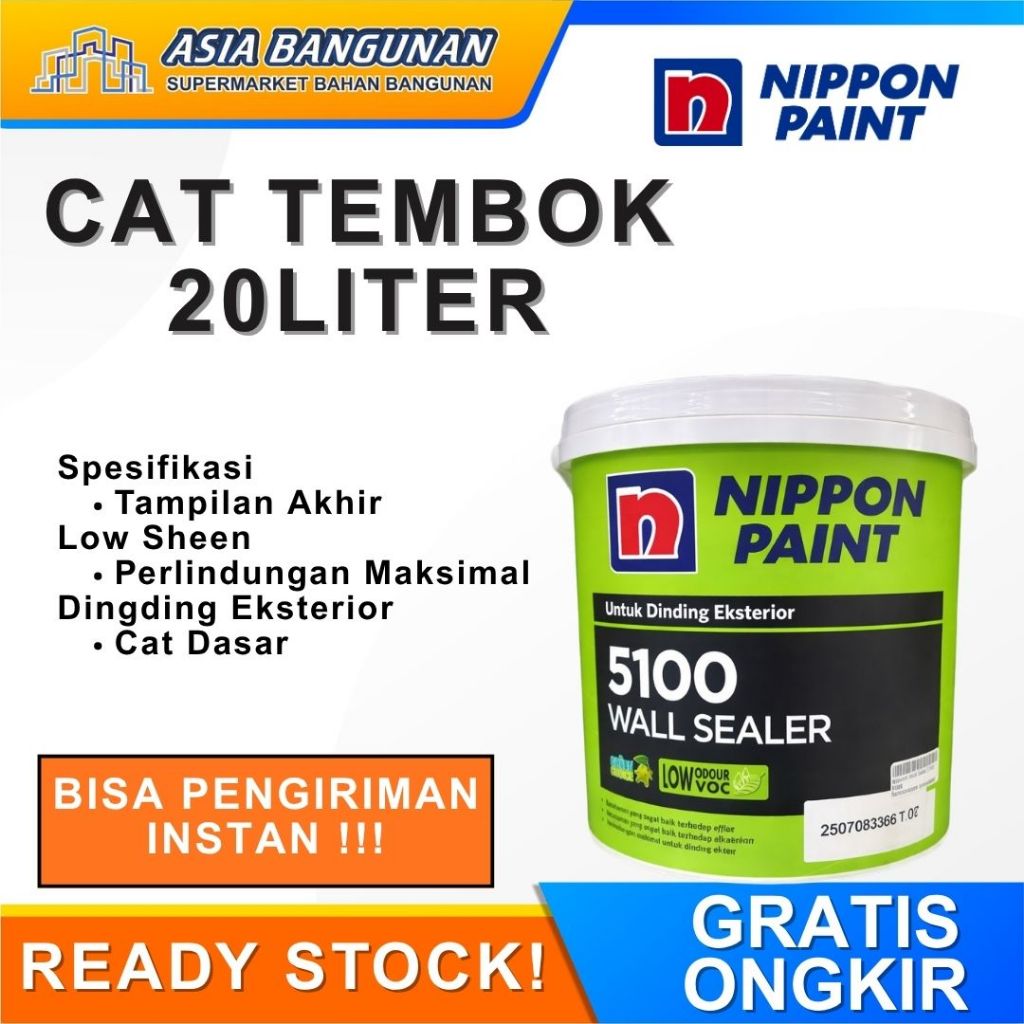 Cat Dasar 20 Kg Nippon Wall Sealer Alkali Sealer Eksterior 5100