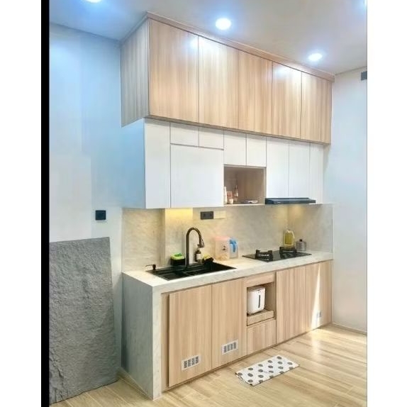 Kichenshet HPL costum. Lemari dapur minimalis/kichenshet minimalis/rak dapur costum