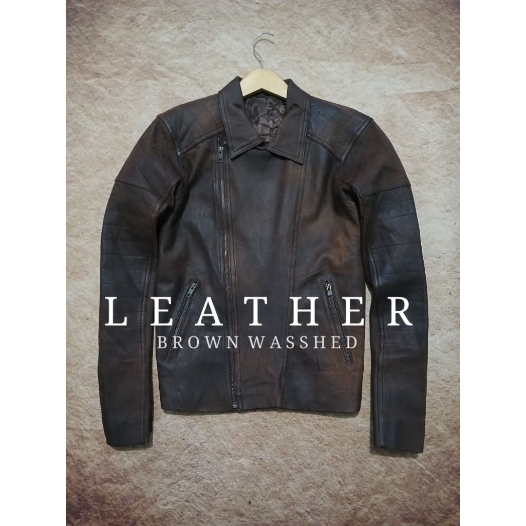 jaket rider bahan 100% kulit asli bekas pakai recomend