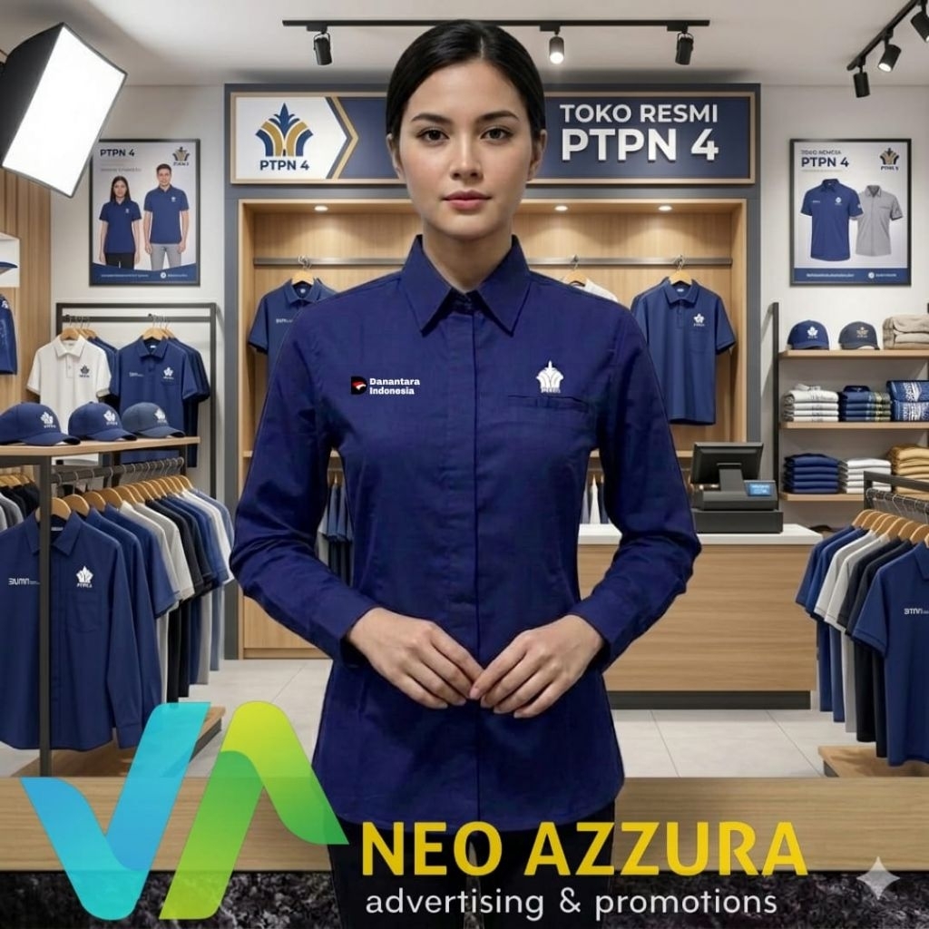 Kemeja Wanita Danantara PTPN4 Terbaru Seragam kerja Danantara PTPN4 wanita