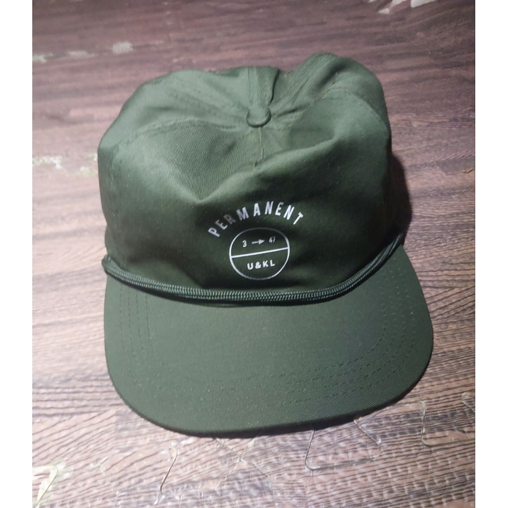Unkl347 Topi Cap Snapback Green Army Rope Hat