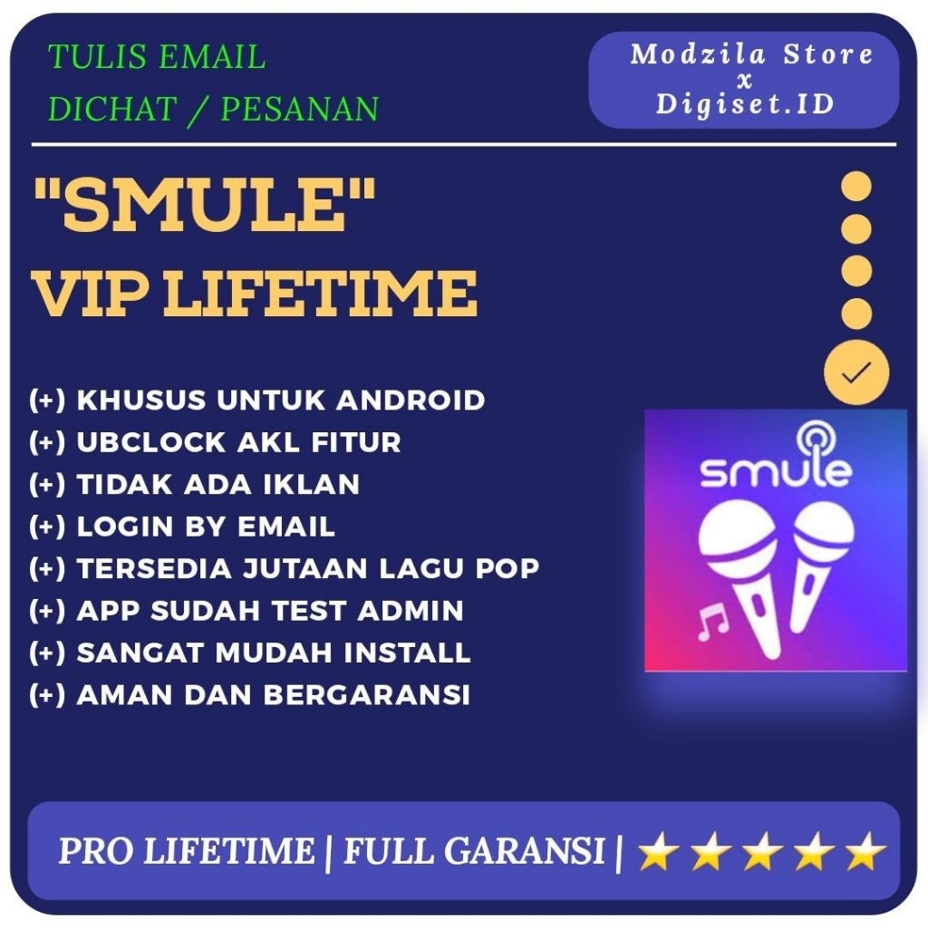 Smule VIP Lifetime V12.9.5 Karaoke Android Garansi update