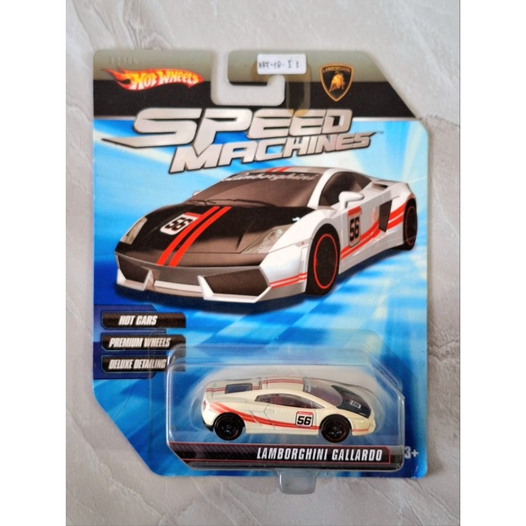 Hot Wheels Speed Machines Lamborghini Gallardo putih