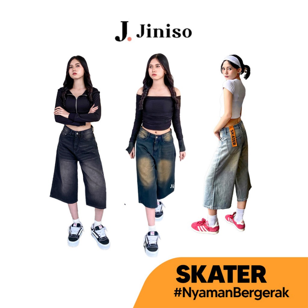 JINISO - Jorts Baggy Short Jeans Skater