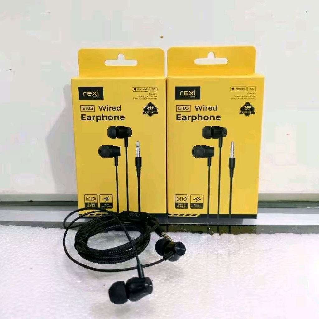 REXI Earphone headset Ai01-P//Ei03 SUPER BASS