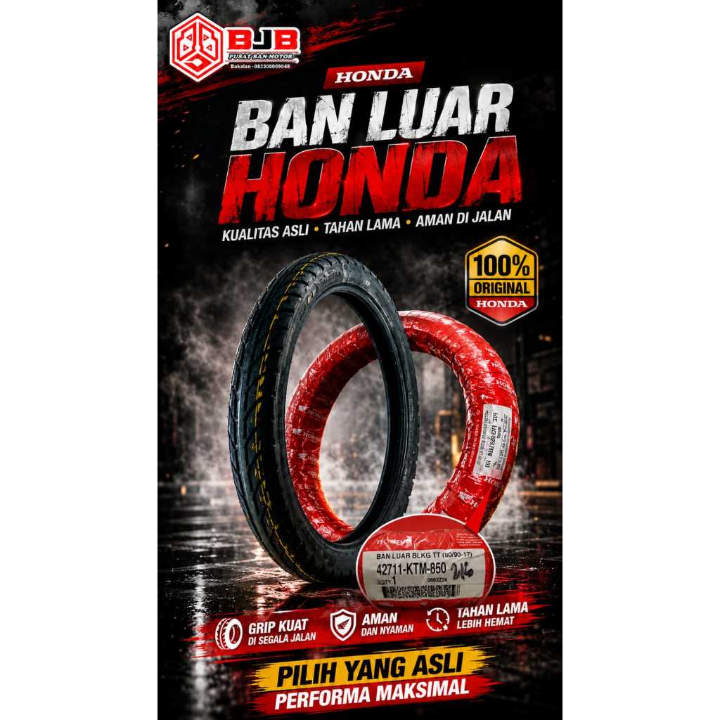 BAN BELAKANG ( TUBETYPE ) FEDERAL KTM 80/90 - 17 HONDA SUPRA X