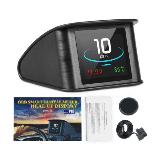 HUD Mobil OBD2 Universal Semua Mobil HUD Mobil OBD2 On-board P10 - Black