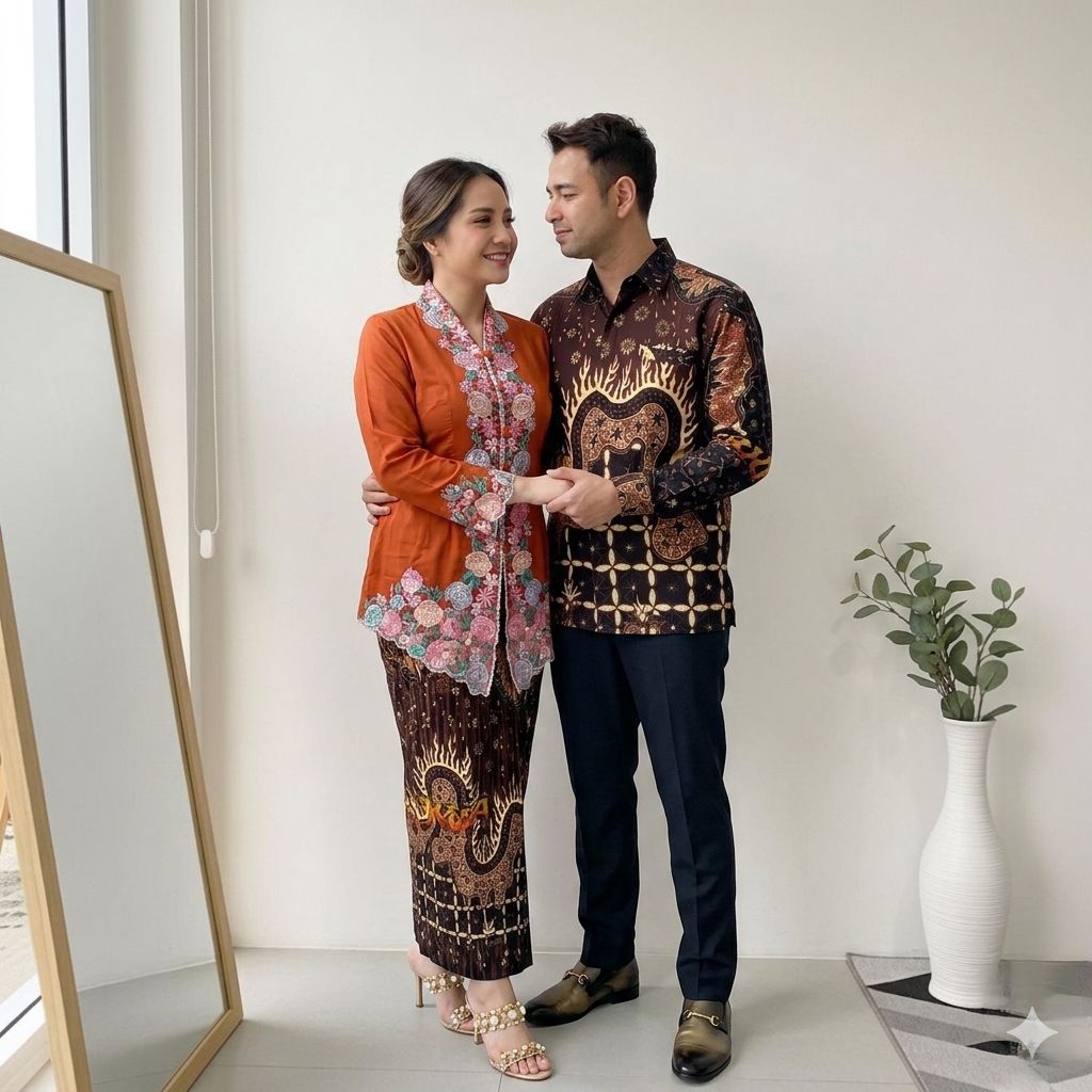 Couple Kebaya Wilona / Couple Kebaya Encim Modern / Couple Kebaya Pesta / Couple Kebaya Modern