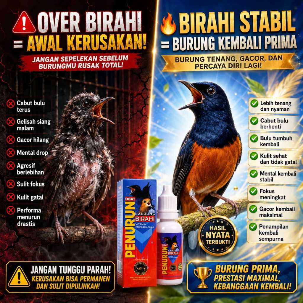 VITAMIN PENURUN BIRAHI BURUNG - OBAT PENURUN BIRAHI BURUNG  10 MILI
