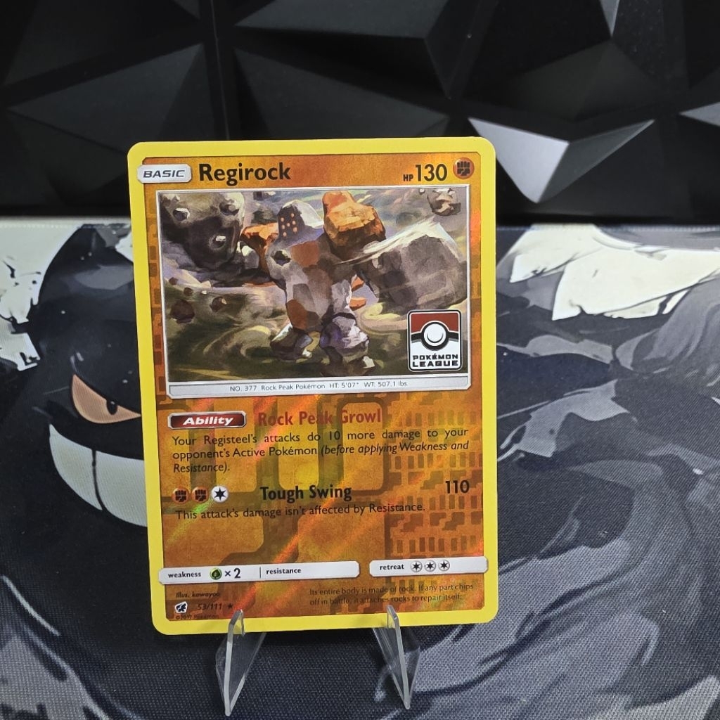 TCG Pokemon Regirock Holo Reverse Pokemon League 2017 Eng