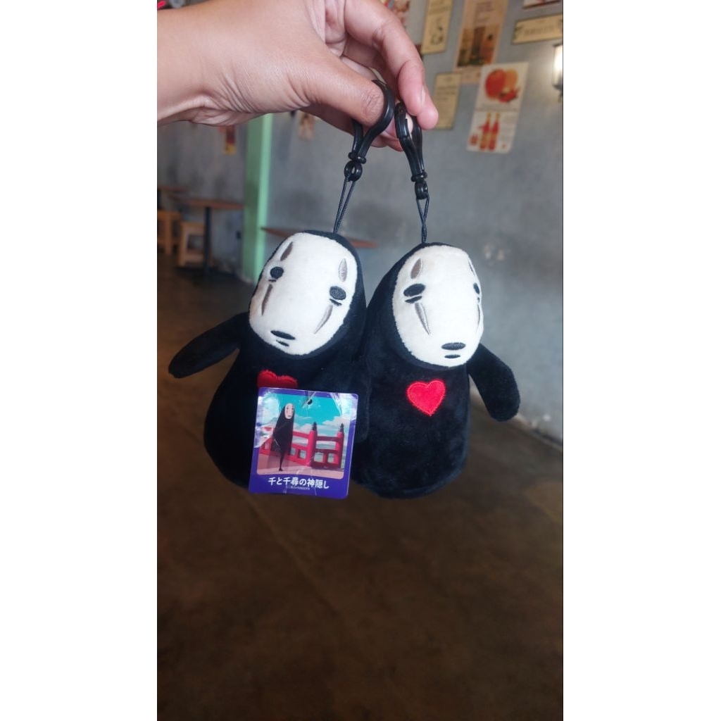 Twin Kembar Gantungan Kunci Boneka KAONASHI Spirit Away Boneka 15cm