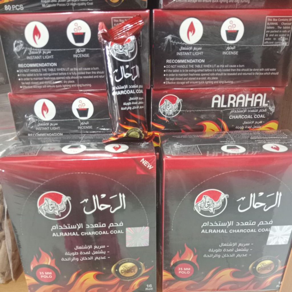 Arang Magic Alrahal isi 5pcs Arang Bukhour
