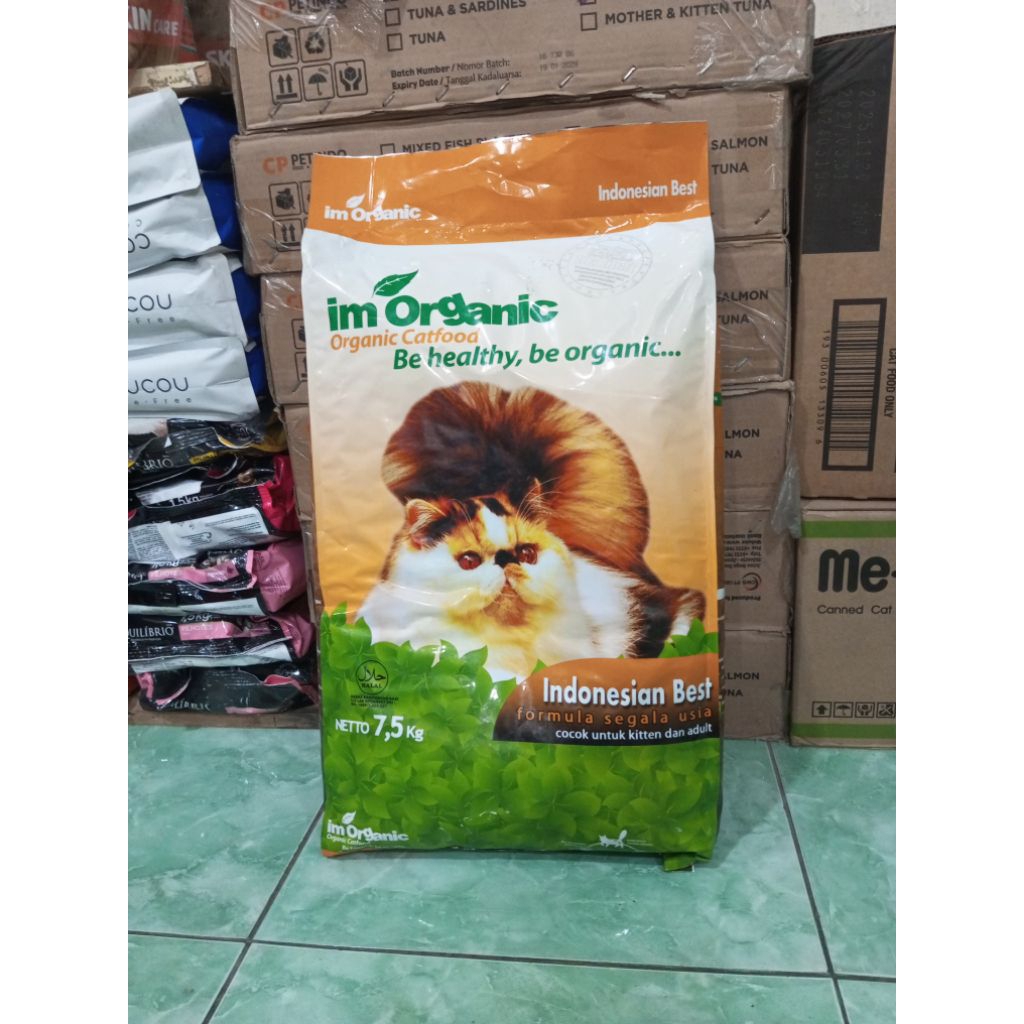 Makanan Kucing Im Organic Best 7,5kg - Makanan Kucing IM Organik