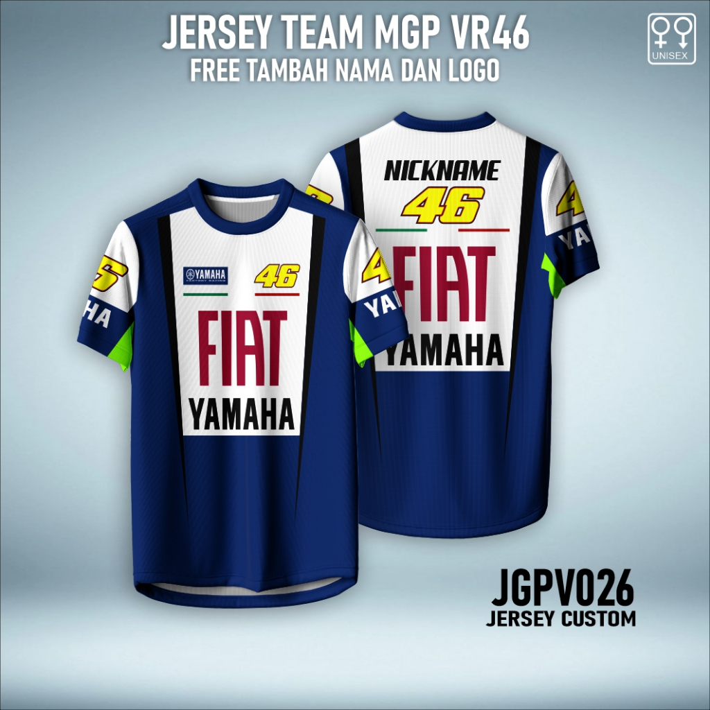 Jersey moto gp baju racing team VR46 kaos motogp