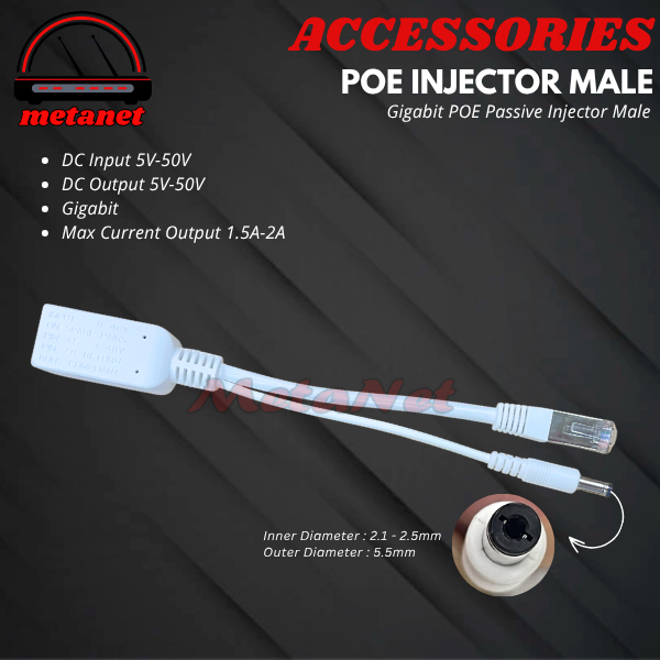 Passive Gigabit POE Splitter Male|Gigabit POE Splitter Cowok
