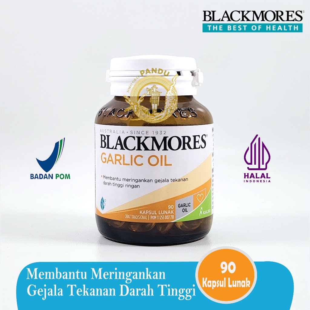 BLACKMORES GARLIC OIL (90 kapsul lunak) / Suplemen darah tinggi