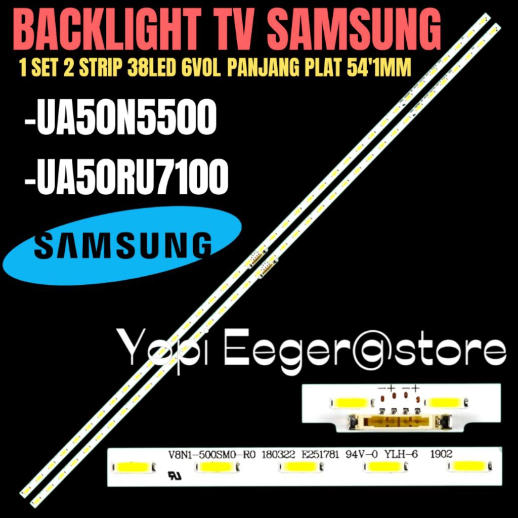 BACKLIGHT TV LED SAMSUNG 50 INCH UA-50N5500- UA-50RU7100 BACKLIGHT TV LED SAMSUNG 50 INCH